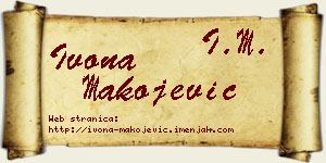 Ivona Makojević vizit kartica